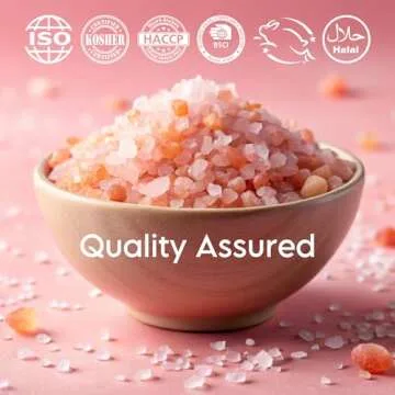 LA SALT CO Kashmir 5 Lbs Pink Himalayan Salt Bulk Jar, Coarse | 100% Pure, Food Grade with 84 Trace Minerals | Kosher Certified, Vegan, Non-GMO, & Cruelty-Free