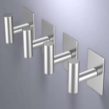 VAEHOLD Heavy Duty Adhesive Wall Towel Hooks for Efficient Organization