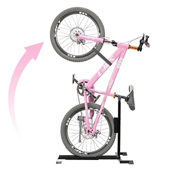 PHUNAYA Vertical Bike Stand - Heavy Duty, Space-Saving Indoor Bike Rack for MTB, Hybrid & Road Bikes