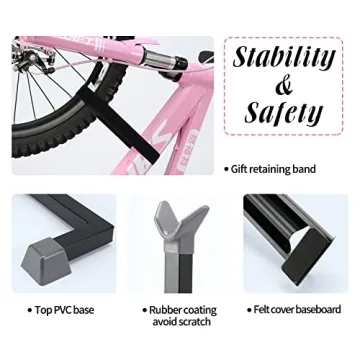 PHUNAYA Heavy Duty Vertical Bike Stand for Indoor Storage