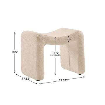 VANOMi Small Footstool Ottoman - Multi-Functional Modern Foot Stool for Cozy Living Spaces