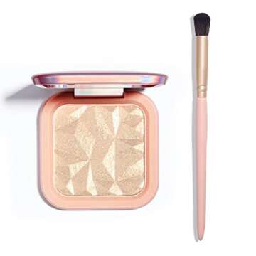 ELESSY Highlighter Makeup Palette,Highlighter Palette Long Lasting Face illuminator Makeup Palette S...