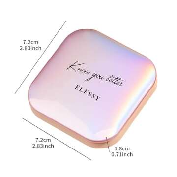 ELESSY Highlighter Makeup Palette,Highlighter Palette Long Lasting Face illuminator Makeup Palette Shimmer Highlighter Powder Suit All Skin Tones-TWILIGHT GLOW