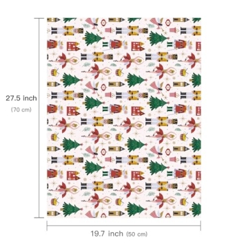 Nutcracker Christmas Wrapping Paper Sheets - 6 Pack