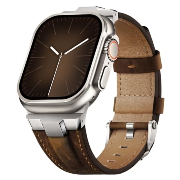 Genuine Leather Apple Watch Ultra Band - Heavy Duty, Stylish & Durable