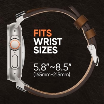 Durable Genuine Leather Apple Watch Ultra Bands