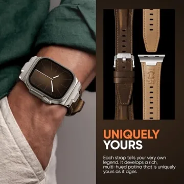 Durable Genuine Leather Apple Watch Ultra Bands