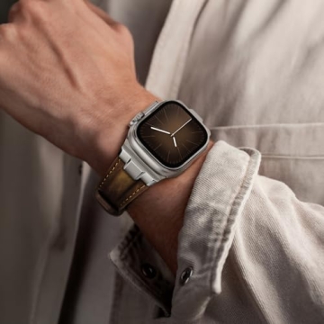 Durable Genuine Leather Apple Watch Ultra Bands