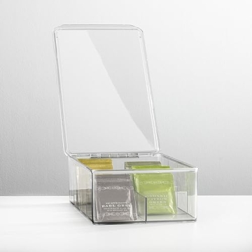 mDesign Plastic Kitchen Organiser with 8 Compartments