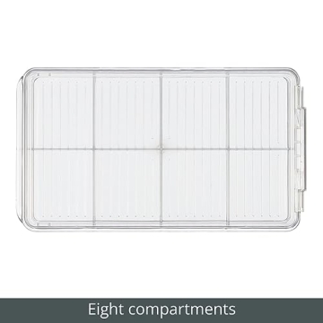 mDesign Plastic Kitchen Organiser with 8 Compartments