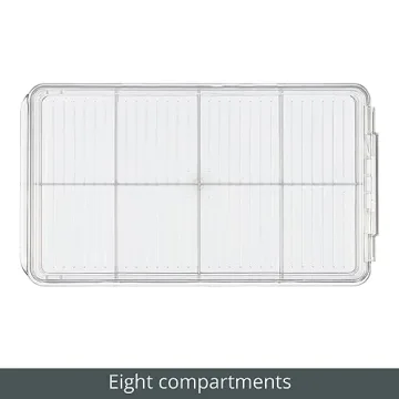mDesign Plastic Kitchen Organiser with 8 Compartments