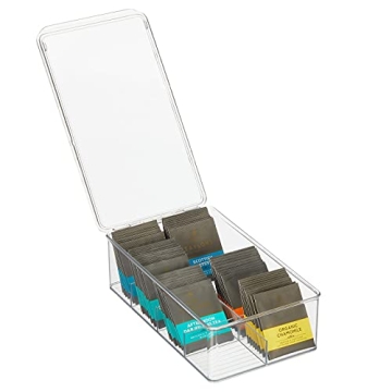 mDesign Plastic Kitchen Organiser with 8 Compartments