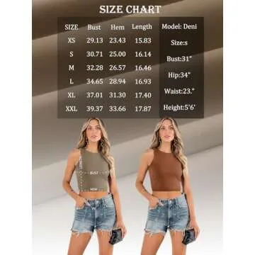 EFAN Womens Sexy Sleeveless High Neck Crop Tops Workout Cute Racerback Cropped Tank Tops Summer Clothes Teen Girls Beige S