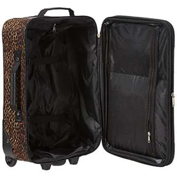 Rockland Fashion Softside Upright Luggage Set, Leopard, 2-Piece (14/19)