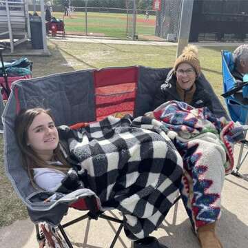 Durable Double Folding Camping Chair for Two - SUNNYFEEL