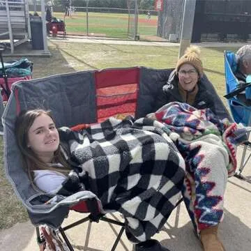 Durable Double Folding Camping Chair for Two - SUNNYFEEL