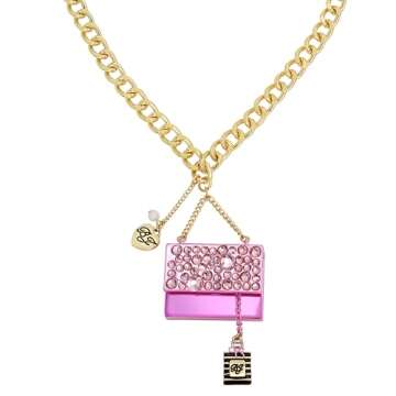 Betsey Johnson Womens Going All Out Purse Pendant Necklace