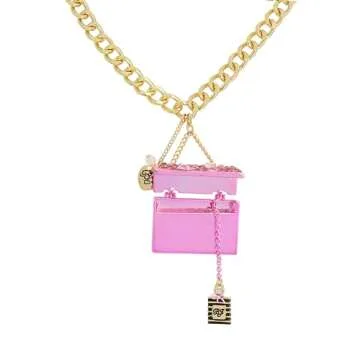 Betsey Johnson Womens Going All Out Purse Pendant Necklace