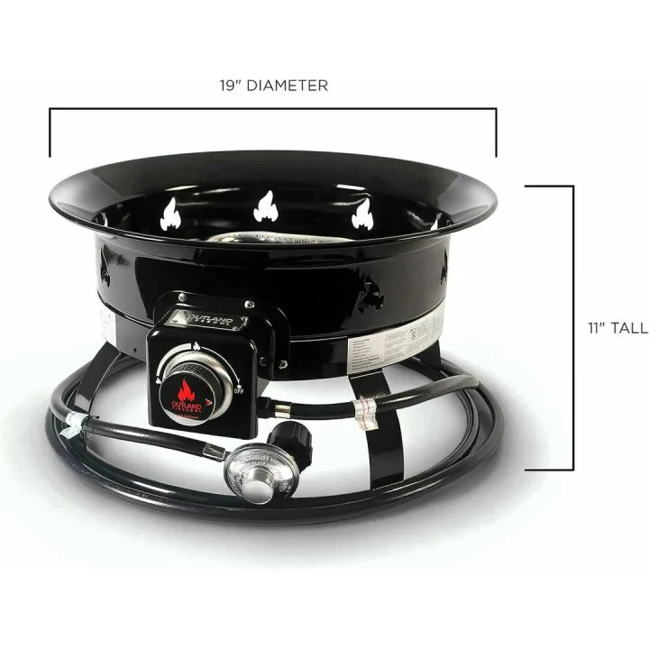 Outland Living Firebowl 893 Deluxe Outdoor Portable Propane Gas Fire Pit with