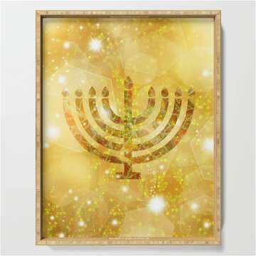 Klara Acel Hanukkah Serving Tray - Beautiful Design