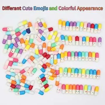 Yamahiko Capsule Letters Message in a Glass Bottle, 50PCS Cute Capsule Note Messages Pills for Boyfriend/Girlfriend, Love Capsule Letter Message for Anniversary Birthday Valentines Mother's Day