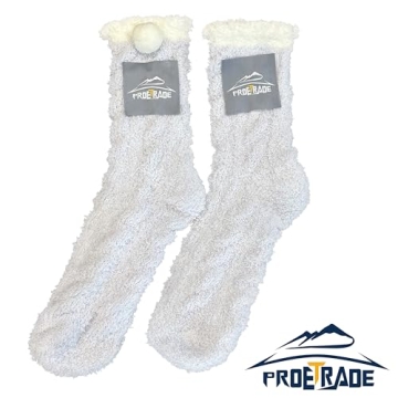 Fuzzy Socks for Women Fluffy Warm Winter Slipper Cozy Cabin Soft Fleece Thick Comfy Stocking Stuffer Sleeping Plush Fleece Bed House Socks Valentines Christmas Mothers Day Gifts for Mom Her 6 Pairs