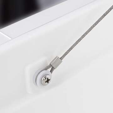 16 inch Heavy Duty Stainless Steel Cooler Lid Strap Replacement Plastic Lid Strap for Igloo Coolers and Coleman Coolers Replacement Parts,Cooler Lid Strap Replacement kit (4)