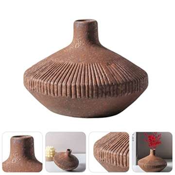 HANABASS Vintage Ceramic Vase: Decorative Planter for Home and Office