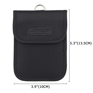 Wisdompro RFID Key FOB Protector - Signal Blocking Bag