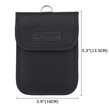 Wisdompro RFID Key FOB Protector - Signal Blocking Bag
