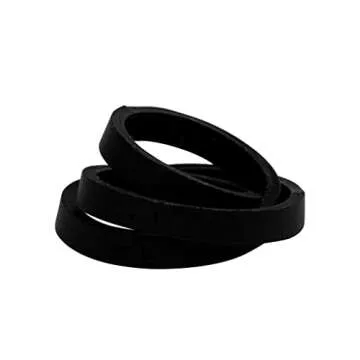 JAM PAPER Colorful Rubber Bands - Size 33 - Black Rubberbands - 100/Pack