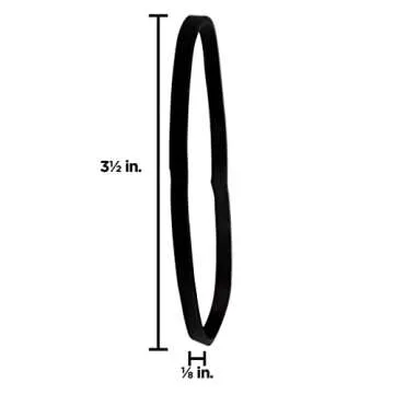 JAM PAPER Colorful Rubber Bands - Size 33 - Black Rubberbands - 100/Pack