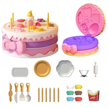Creative Birthday Cake Dough Set for Kids 18 PCS