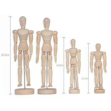 alikeke Artistic Family Portrait Manikins - 4 Pack for Creative Endeavors