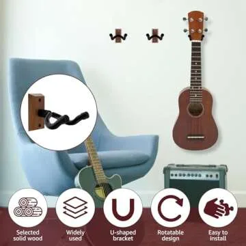 YMKWZ Guitar Wall Hanger - Elegant and Secure Design
