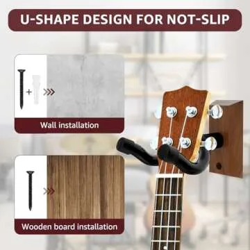 YMKWZ Guitar Wall Hanger - Elegant and Secure Design