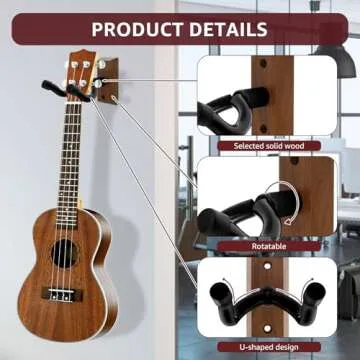 YMKWZ Guitar Wall Hanger - Elegant and Secure Design