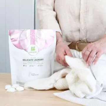 Grab Green Delicate Laundry Detergent Pods, 60 Count, Fragrance Free, Plant and Mineral Based, Super...