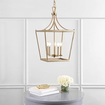 Elegant SAFAVIEH Kenris Gold 5-Light Pendant Lamp