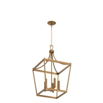Elegant SAFAVIEH Kenris Gold 5-Light Pendant Lamp