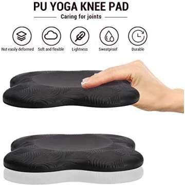 Zealtop Extra Thick Yoga Knee Pads Pack of Two Comfort