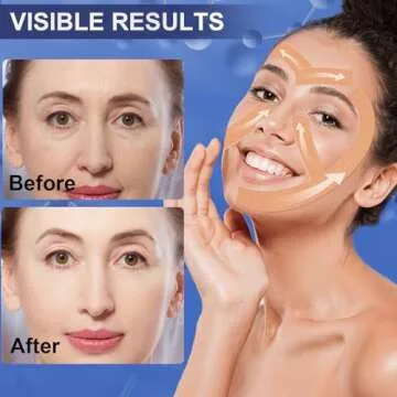 Anti-Wrinkle Tape | Facial Myofascial Lift Tape for Skin Firming, Toning & Tightening | Lift Tape for Face, Neck & Forehead | Smooths Wrinkles, Lifts Skin Anti-Aging Face Patches 2 rolls