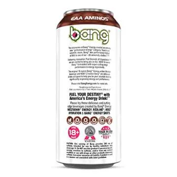 Bang Energy Wyldin’ Watermelon Sweet Tea, Sugar-Free Energy Drink, 16 Ounces (Pack of 12)