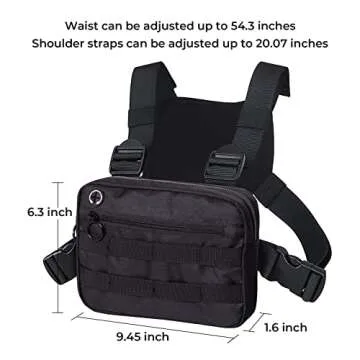 MJNUONE Outdoor Chest Bag for Men, Lightweight and Tactical