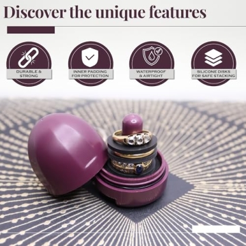 High-Quality Ring Holder, Waterproof Travel Jewelry Case