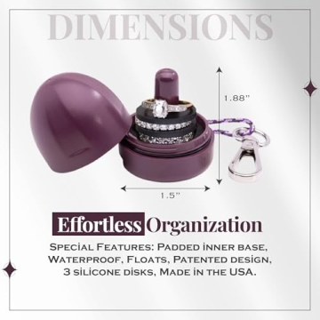 High-Quality Ring Holder, Waterproof Travel Jewelry Case