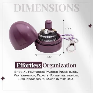 High-Quality Ring Holder, Waterproof Travel Jewelry Case