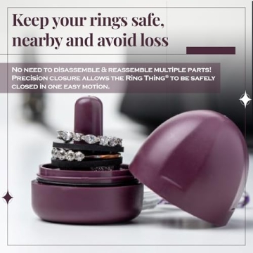 High-Quality Ring Holder, Waterproof Travel Jewelry Case