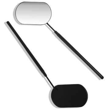 Embagol Lash Mirror Extra Large Makeup Mirror for Eyelash Extensions Detachable Stainless Steel Squa...