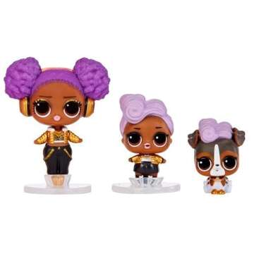 L.O.L. Surprise! Mini Winter Family with Doll, Lil Sis and Pet with 5+ Surprises- Collectible Holida...